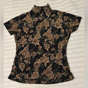 WOMEN’S VINTAGE FRAZIER LAWRENCE 90’s FLORAL TOP SIZE MEDIUM✨✨